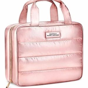 Marc Jacob Metallic Pink Plush Travel Case